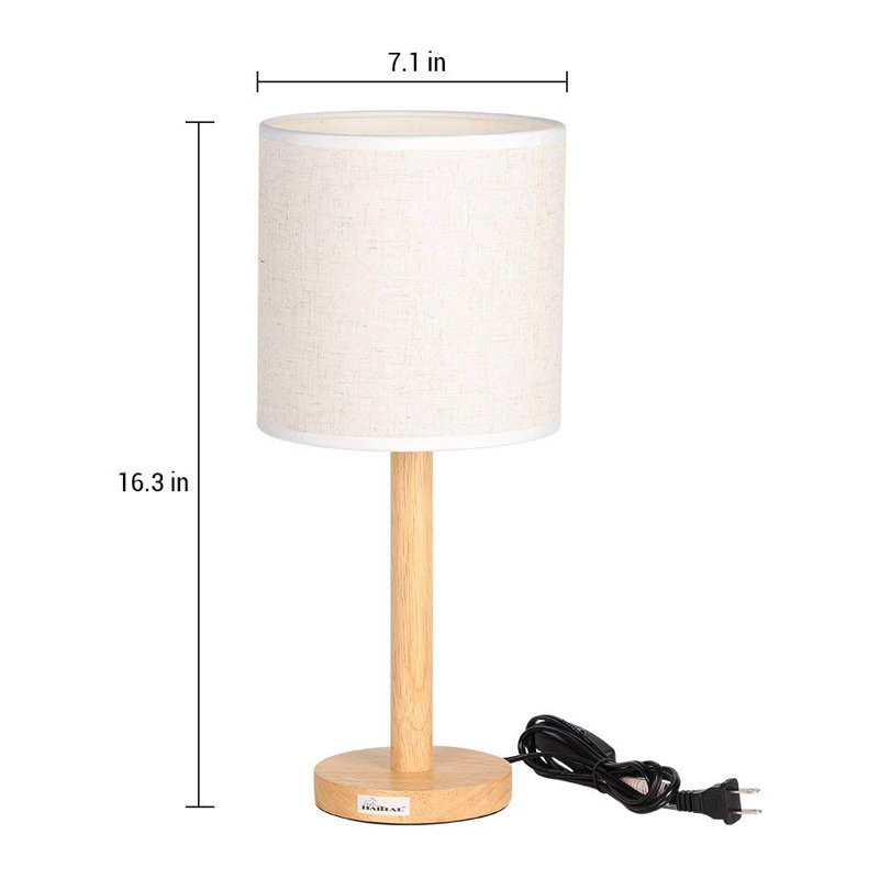 Lampe de chevet brun clair 16 po