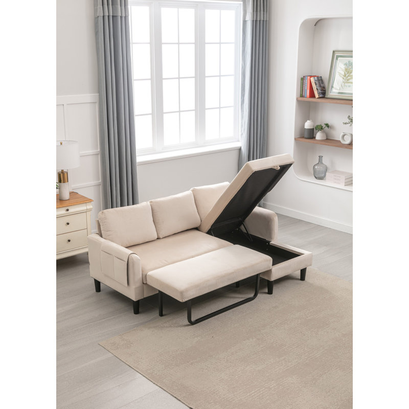 Canapé modulaire réversible, Polyester beige
