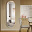 Lottie Oval Metal Framed Wall Mounted Full Length Mirror-1432993978-1432993983