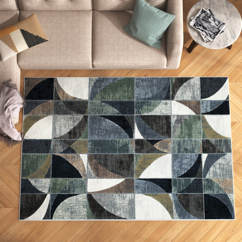Aella Geometric Area Rug, Rectangle 120 x 170cm