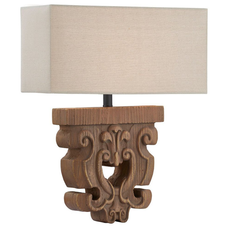 Crew Wood Look Portable Plug-in Sconce