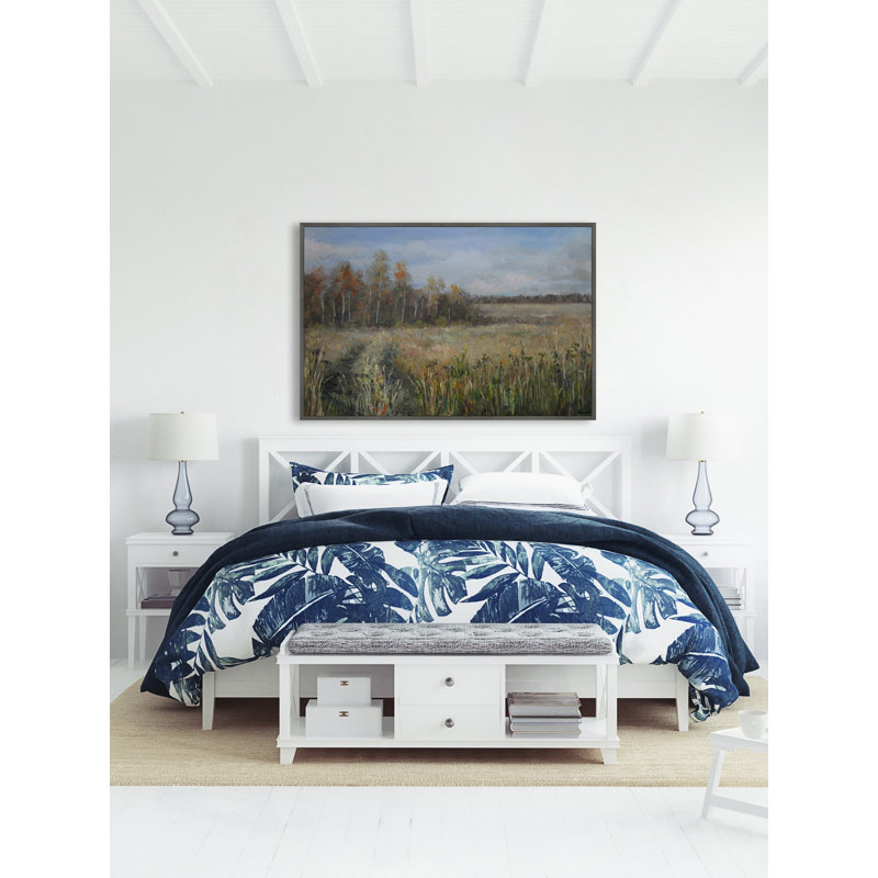 Summertime Fields - Painting on Canvas, 51cm H x 76cm W x 3.81cm D