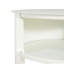 Table d'appoint ronde d'intérieur en métal à 3 niveaux avec armoire à porte coulissante, blanc mat-1743238598