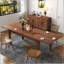 Table de salle à manger, grande table de cuisine extensible de 106,3 po-1891376350