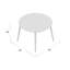 Aubrianah Pine Round Solid Wood Dining Table