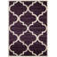 Tapis mauve / beige à motif géométrique Theodora-40285556