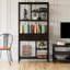 Izek 180cm H x 90cm W Solid Wood Etagere Bookcase