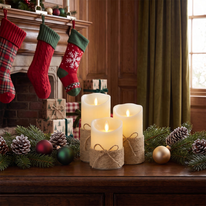 3pcs LED Flameless Candles with Remote Control