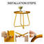 Tables d'appoint rondes en métal-1339165566