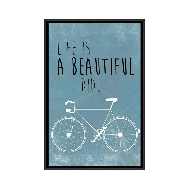 «A Beautiful Ride», impression sur toile, H 26 po x l 18 po x P 1,5 po, Toile avec cadre noir, Pas de tapis