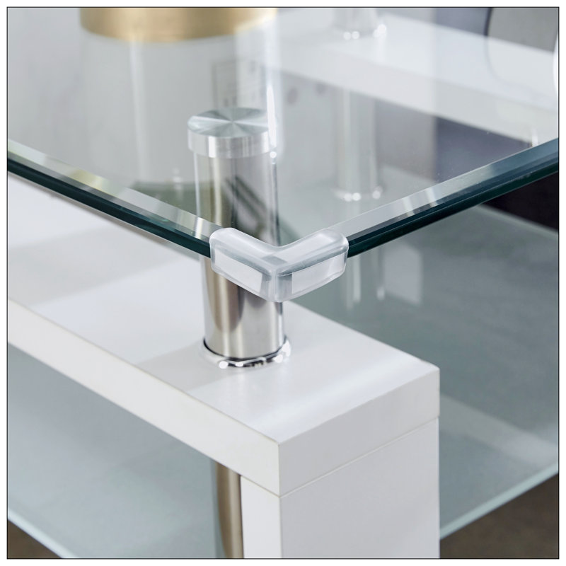 Faygah Coffee Table,living room table,cocktail table, White