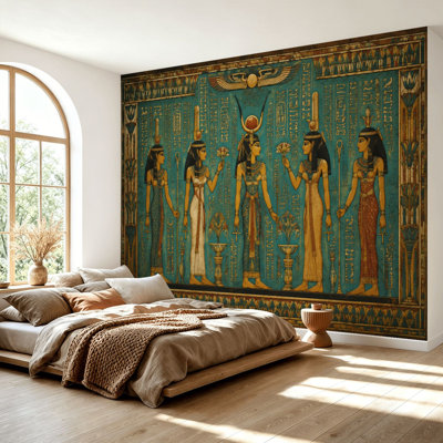 Papier peint adhésif auto-adhésif moderne pour la chambre à coucher L 69 po x l 96 po Peel and Stick