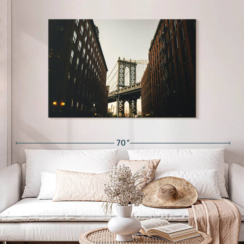 Lilie NYC Manhattan Bridge, H 32 po x l 48 po