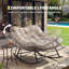 Chaise berçante surdimensionnée avec coussin Papasan-1270637929