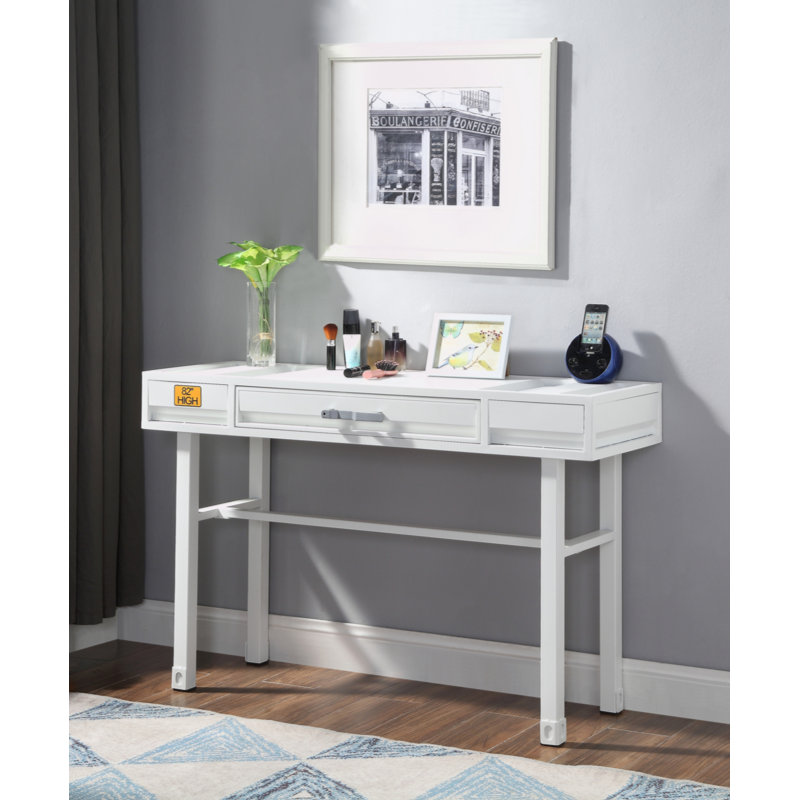 Bureau de meuble-lavabo blanc