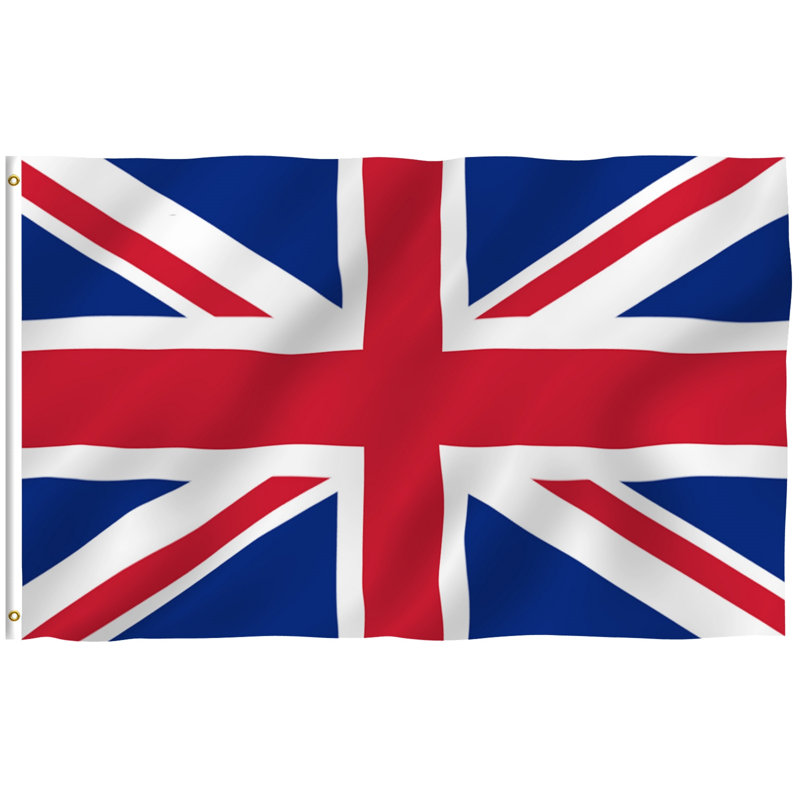 Drapeau du Royaume-Uni drapeau de maison en polyester 36 x 60 po