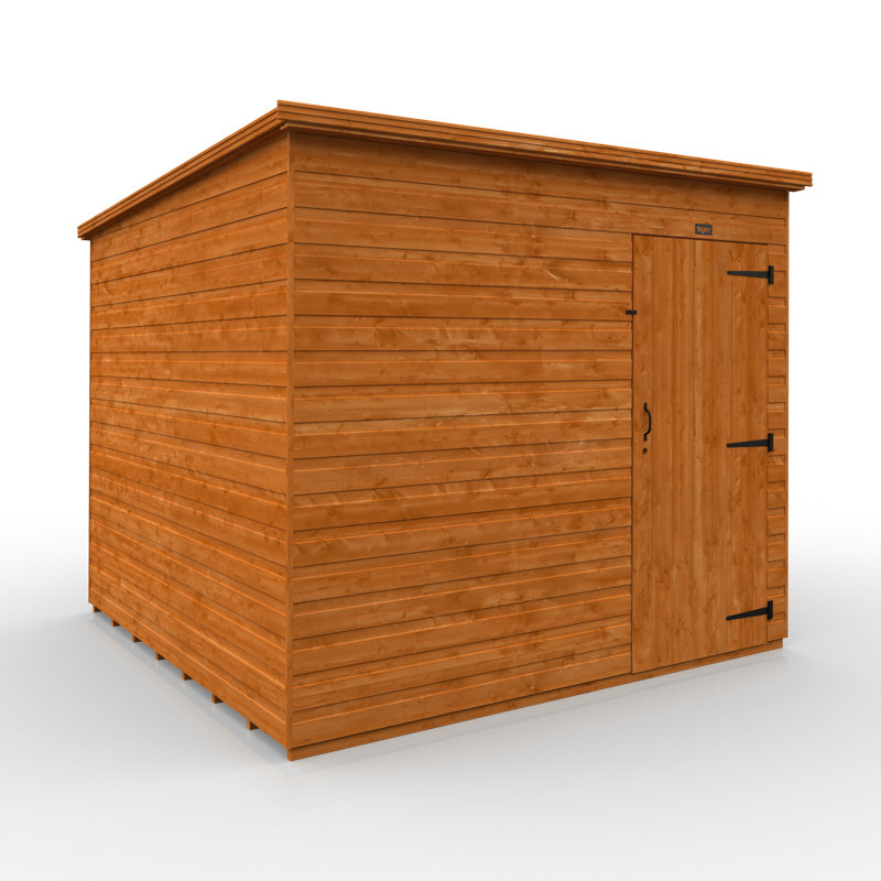Tiger Shiplap Pent Wooden Shed, 8ft. W x 8ft. D