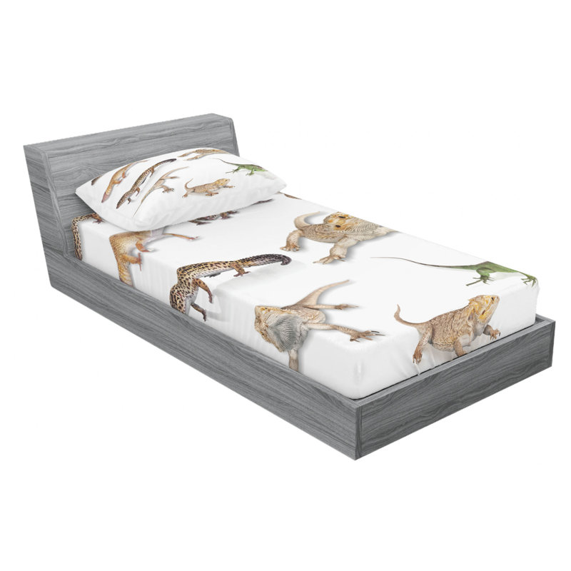 Microfiber Sheet Set, Twin Sheet Set with Fitted Sheet
