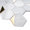 Natural Bianco 3" x 3" Marble Honeycomb Mosaic Wall Tile