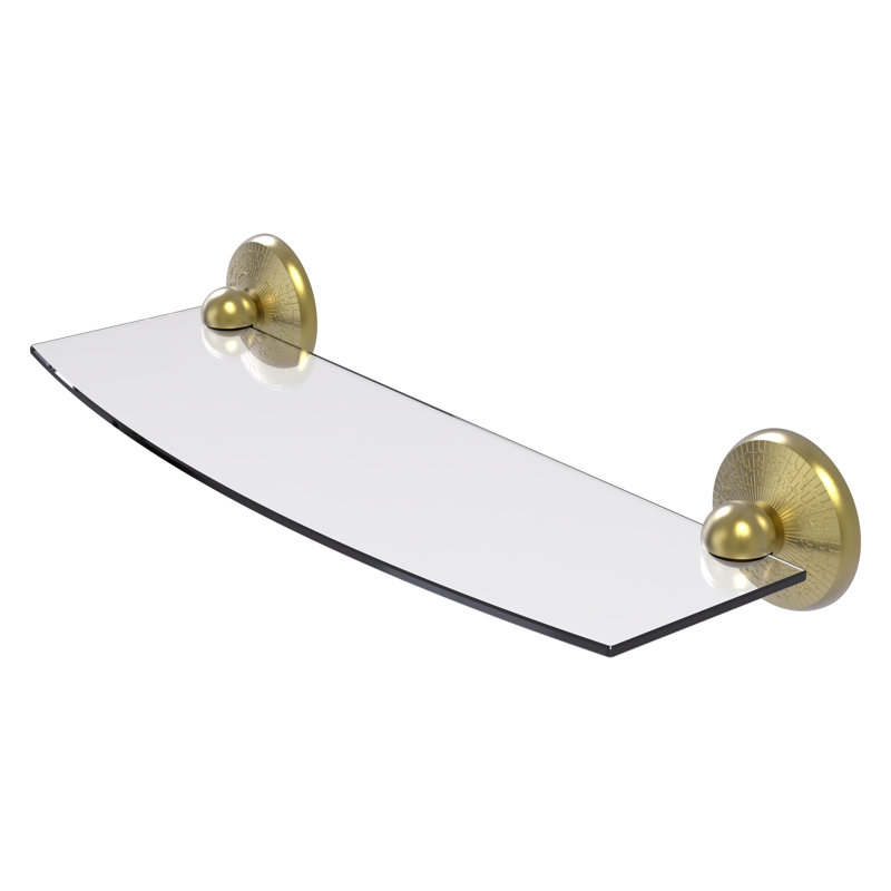 Tilney Bracket Shelf, 18", Satin Brass