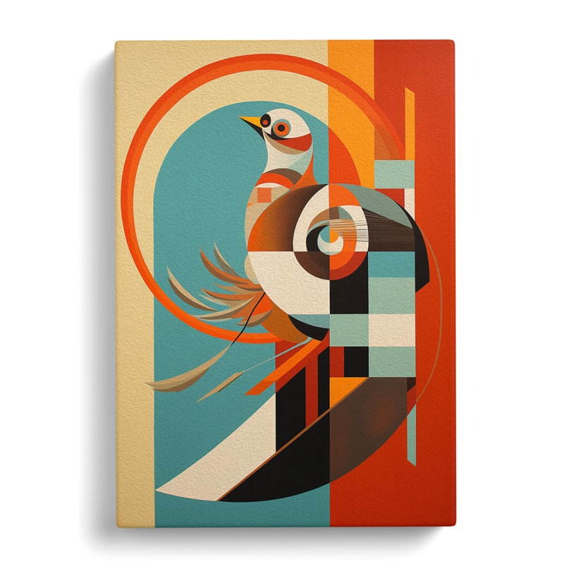 Partridge Constructivism - Wrapped Canvas Print, 60cm H x 40cm W x 3cm D