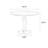 Walnut Round Solid Wood Dining table-118773810