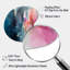 Blue and Pink Spatula Abstract - Abstract Drop Shape Assymterical Metal Wall Art-293531709