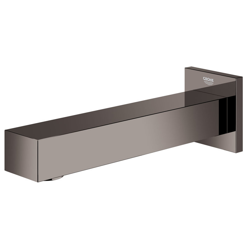 Eurocube Wall Mounted Tub Spout, Black