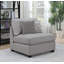 Fauteuil sans accoudoirs gris Blydenburgh