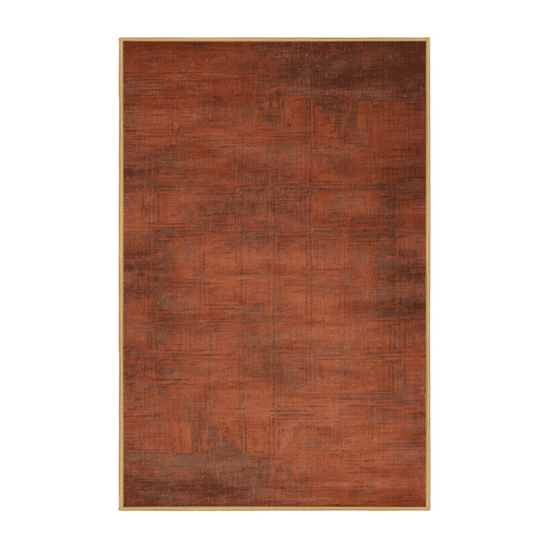 Tapis abstrait lavable à la machine, Rectangulaire 2 pi x 3 pi