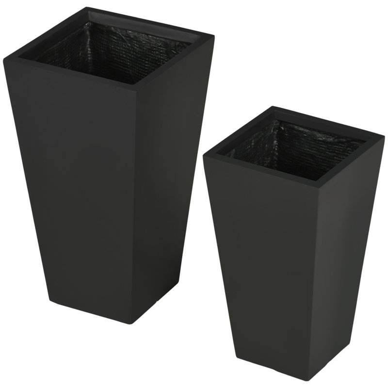 Audene Ceramic Pot Planter, Black