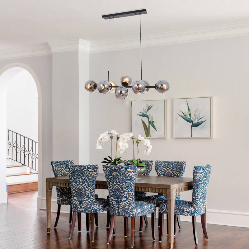 Lustre linéaire spoutnik moderne à 8 lumières Kaytee