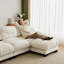 Canapé ergonomique modulaire en chenille avec design plissé et repose-pieds-707735082