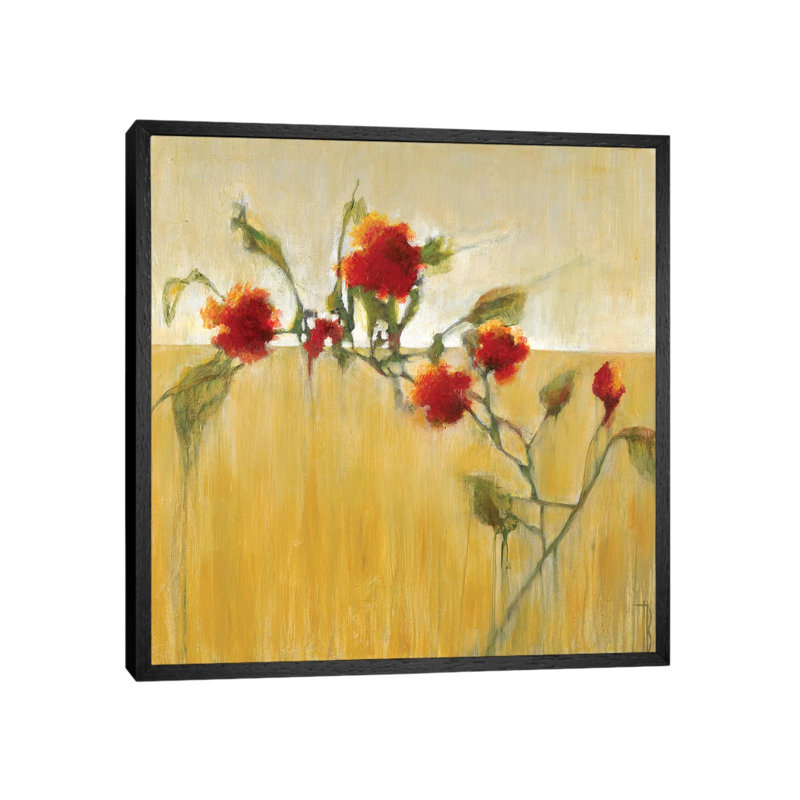 Hibiscus Blooms by Terri Burris - Gallery-Wrapped Canvas Giclée on Canvas, 66.04 cm H x 66.04 cm W, Black Framed
