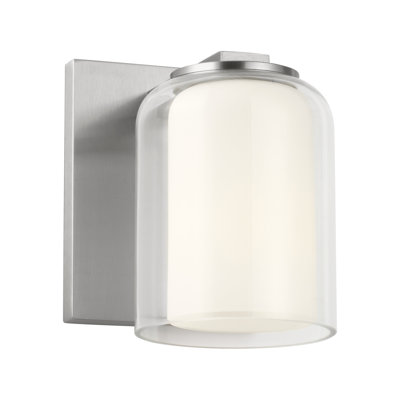 Scott Living Holden Sconce  Dimmable Wall Light Sconce in Brushed Nickel