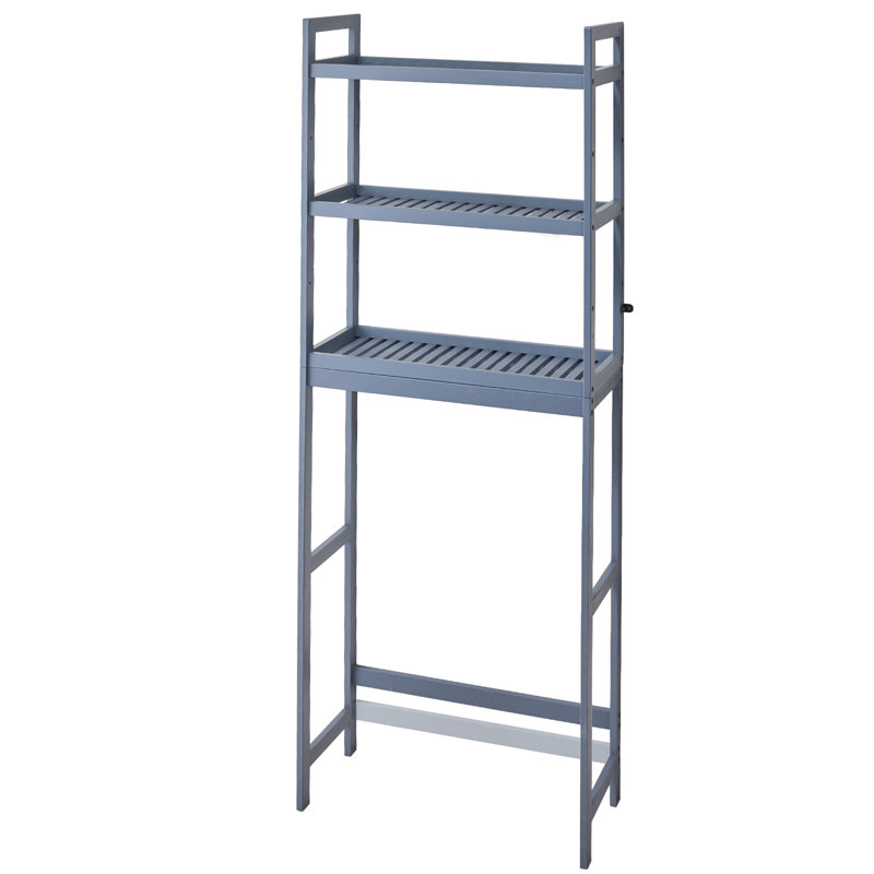 Over the Toilet Storage 3-Tier Bathroom Shelf Rack Space Saver Organizer, Gray