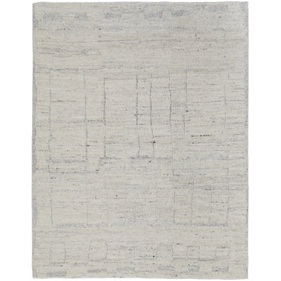 Hand-Woven Abstract Wool Rug