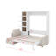 Grand lit escamotable avec canapé et tablettes-286561311