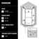 Piedmont 40" W x 40" D x 77" H Hinged Frameless Shower Enclosure with 3/8  Clear Glass&Base