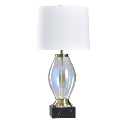 Lampe de table Halo - Kastela - abat-jour blanc
