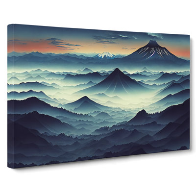 Gorgeous Japanese Mountains - Wrapped Canvas
