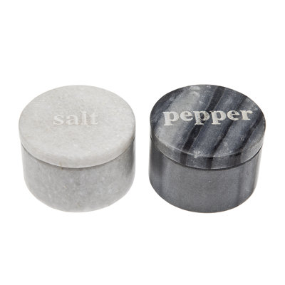 Marble Salt & Pepper Cellar Set