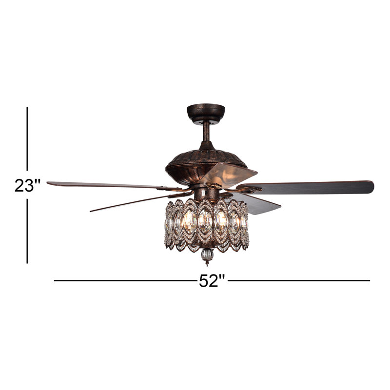 Rolfe 52'' Ceiling Fan with Light Kit