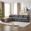 Canapé modulaire modulaire, canapé modulaire, canapé modulaire en forme de U avec repose-pieds avec rangement, canapé modulaire convertible 6 places avec méridienne, canapé de salon-117842495