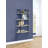 Shannock 46'' H Stainless Steel Floating Bookcase-368225511-294782416