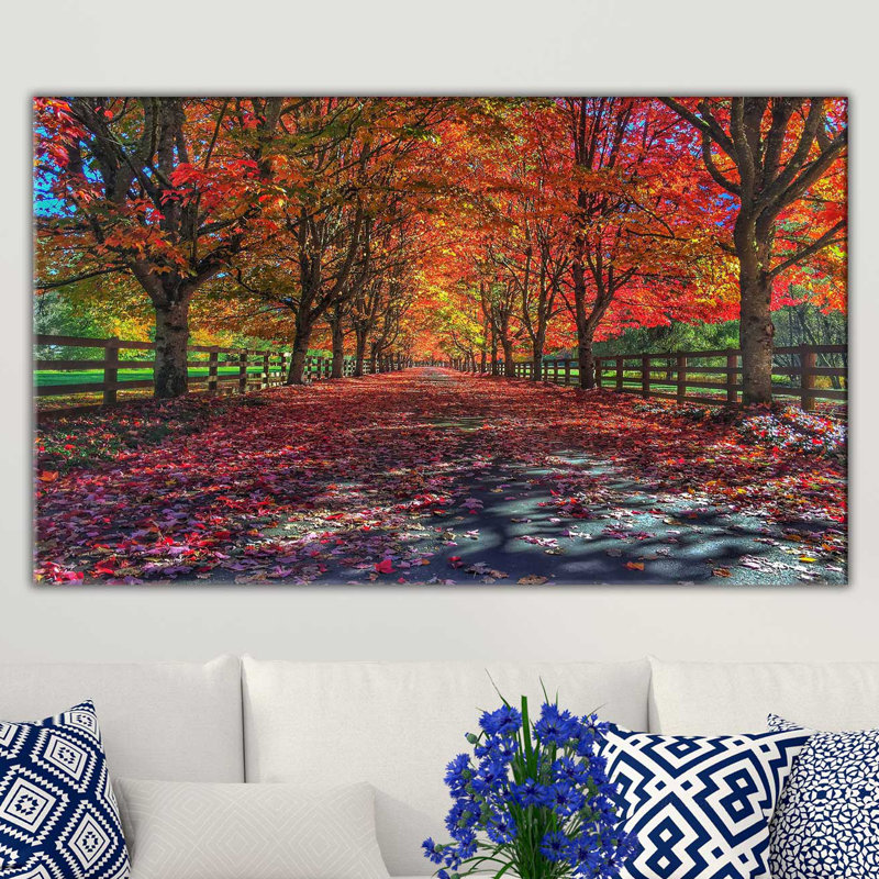 «Painted Forest Path», reproduction de photo sur toile tendue, H 24 po x l 40 po x p 1,5 po