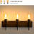 American Design 3- Matte Black + Wood Color Bathroom Lights, Glass Shade Wall Lights For Bathroom, Kitchen, Dinning Room, Bedroom With Shade, Exquisite Lighting Bedroom, Hallway-865243891