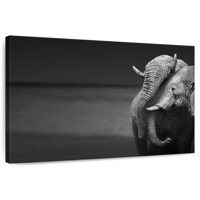 Elephants Love, 26" H x 39" W