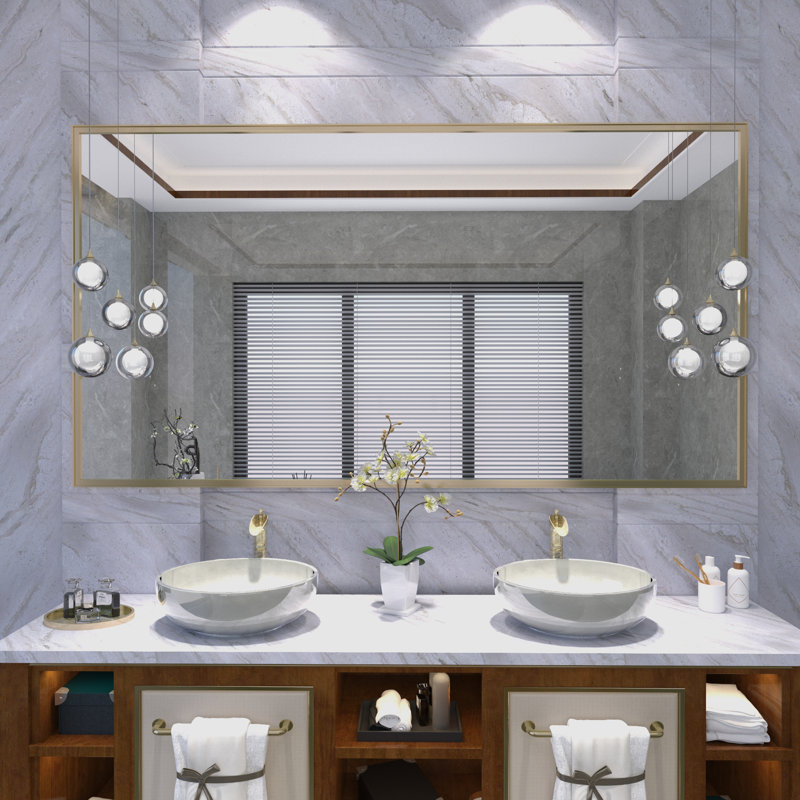 Reflection Moon 3 Pendant Lights, Brass, Frosted Milk White