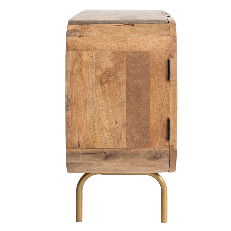 Kaidey 49.5'' Solid Wood Top Console Table